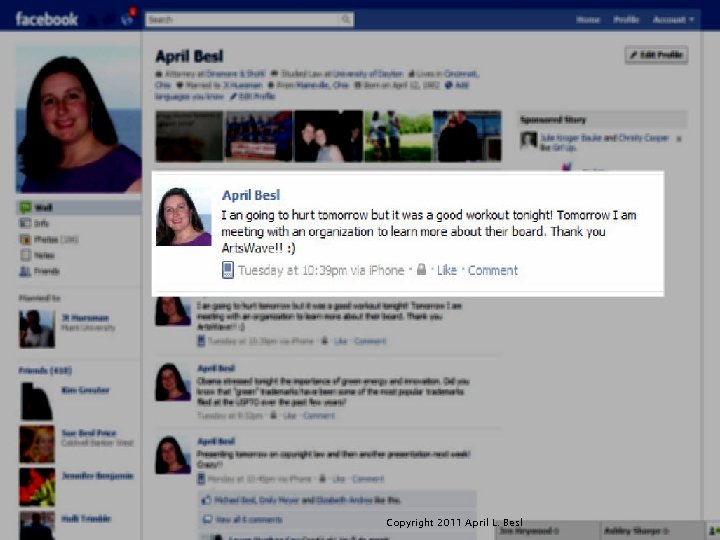 Copyright 2011 April L. Besl 