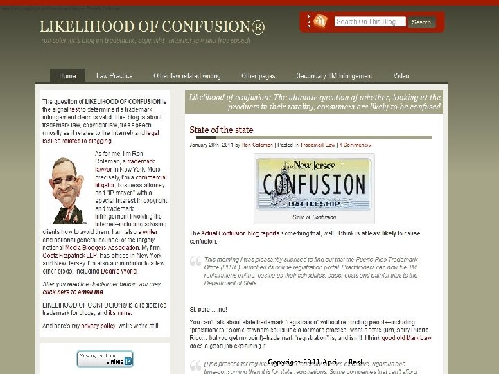 Copyright 2011 April L. Besl 