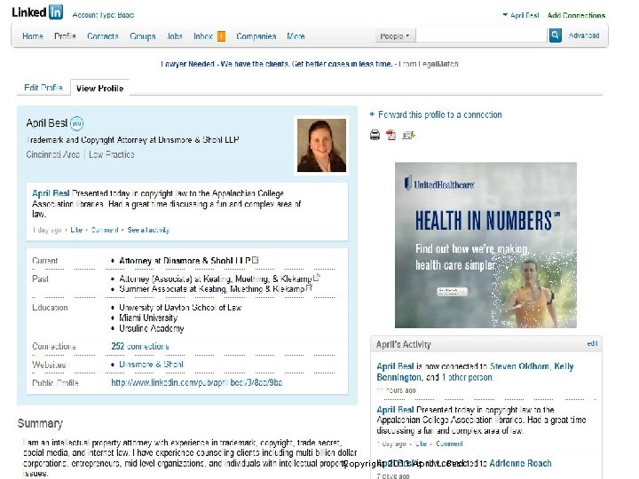 Copyright 2011 April L. Besl 