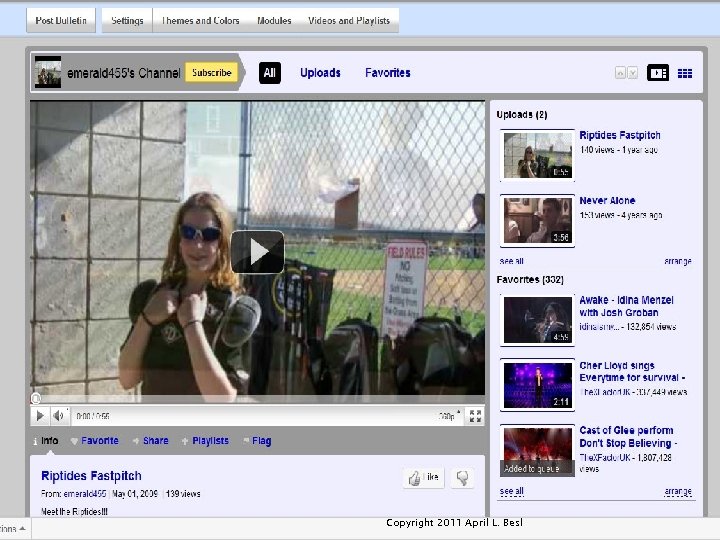 Copyright 2011 April L. Besl 