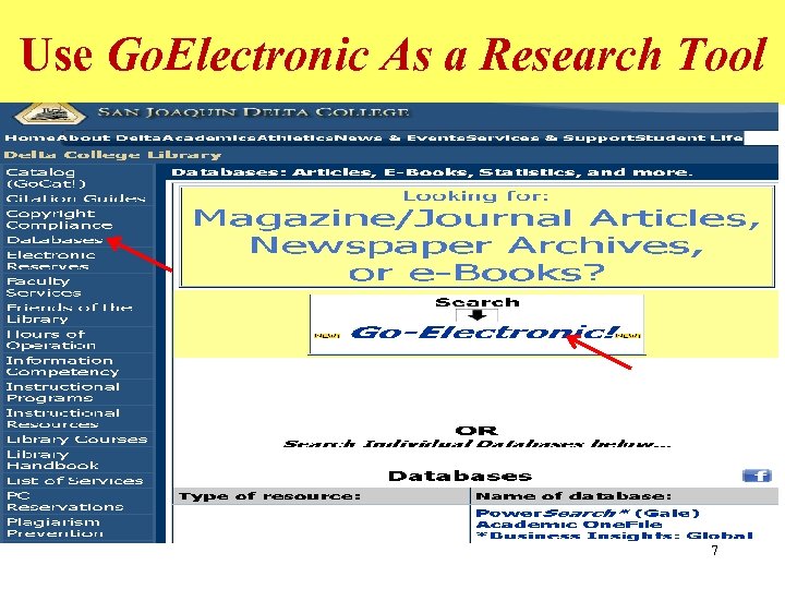 Use Go. Electronic As a Research Tool 7 