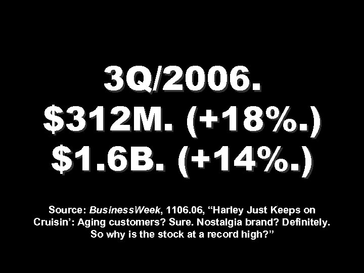 3 Q/2006. $312 M. (+18%. ) $1. 6 B. (+14%. ) Source: Business. Week,