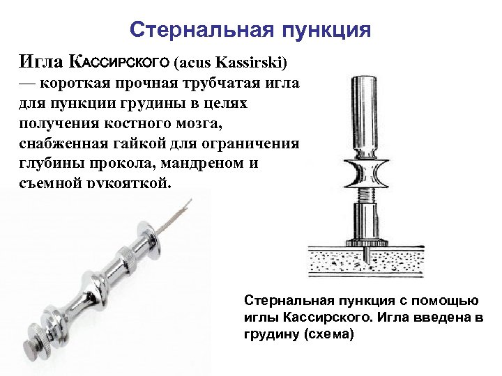 Пункция костного мозга картинки