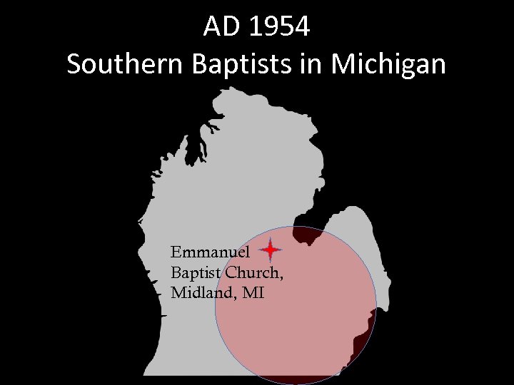 AD 1954 Southern Baptists in Michigan Emmanuel Baptist Church, Midland, MI 
