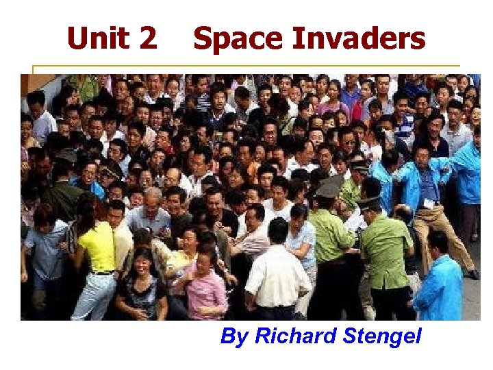Unit 2 Space Invaders By Richard Stengel 
