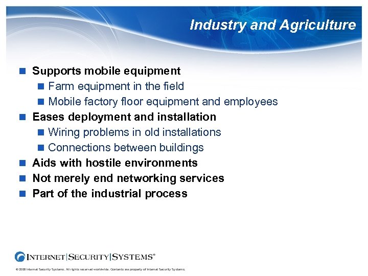 Industry and Agriculture Supports mobile equipment Farm equipment in the field Mobile factory floor