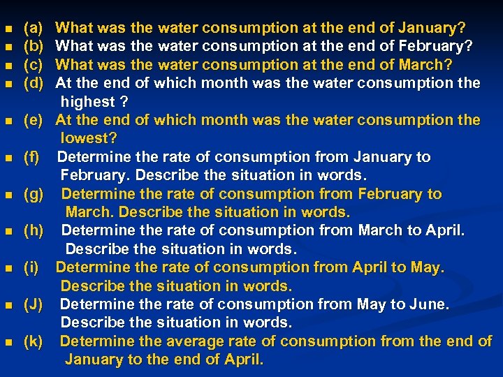 n (a) (b) (c) (d) n (e) n (f) n (g) n (h) n