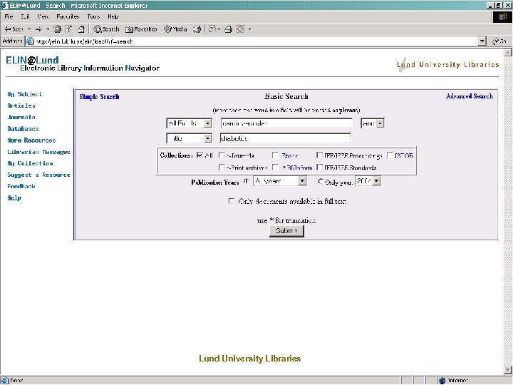 Lund University Libraries 