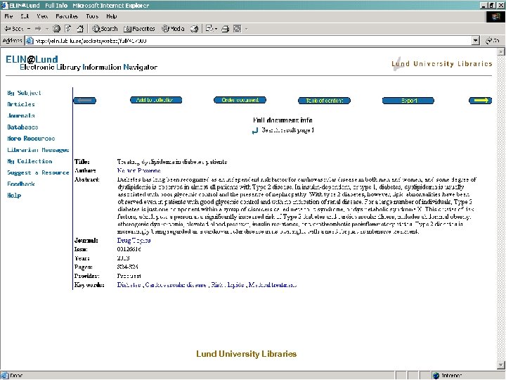 Lund University Libraries 