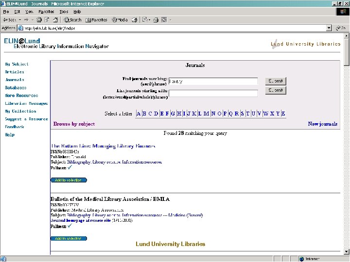 Lund University Libraries 