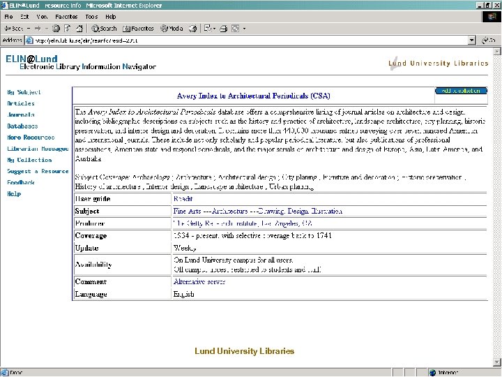 Lund University Libraries 