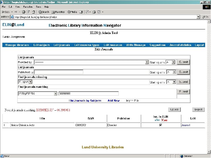 Lund University Libraries 