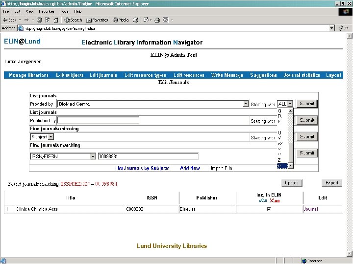 Lund University Libraries 
