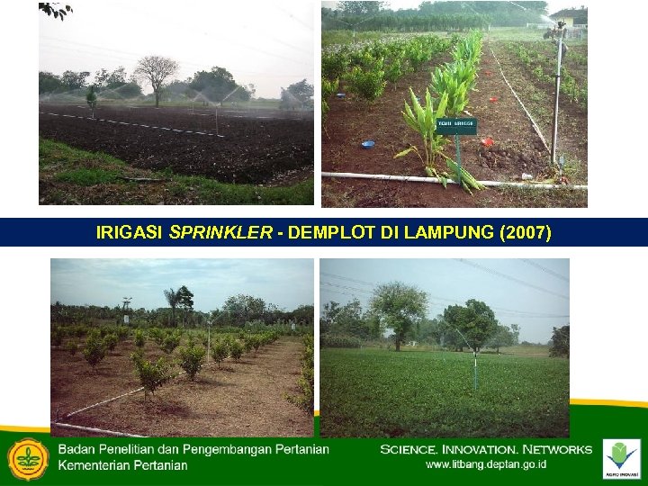 IRIGASI SPRINKLER - DEMPLOT DI LAMPUNG (2007) 