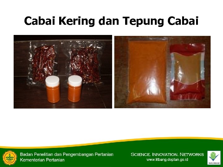 Cabai Kering dan Tepung Cabai 