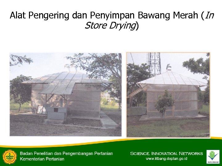 Alat Pengering dan Penyimpan Bawang Merah (In Store Drying) 