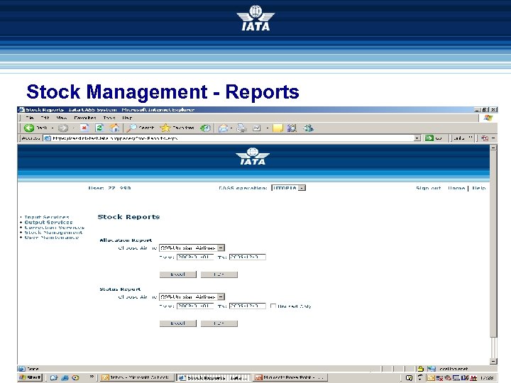 Stock Management - Reports 