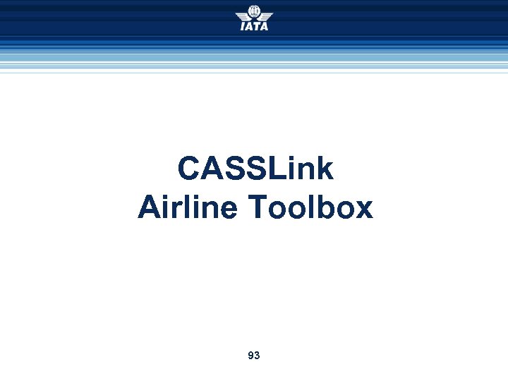 CASSLink Airline Toolbox 93 