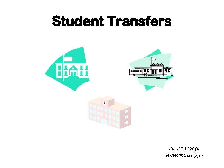 Student Transfers 707 KAR 1: 320 § 6 34 CFR 300. 323 (e) (f)