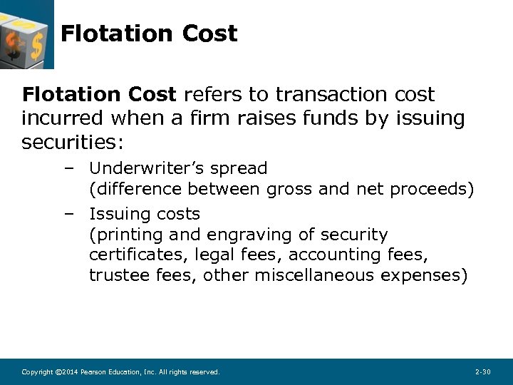 Flotation Cost refers to transaction cost incurred when a firm raises funds by issuing