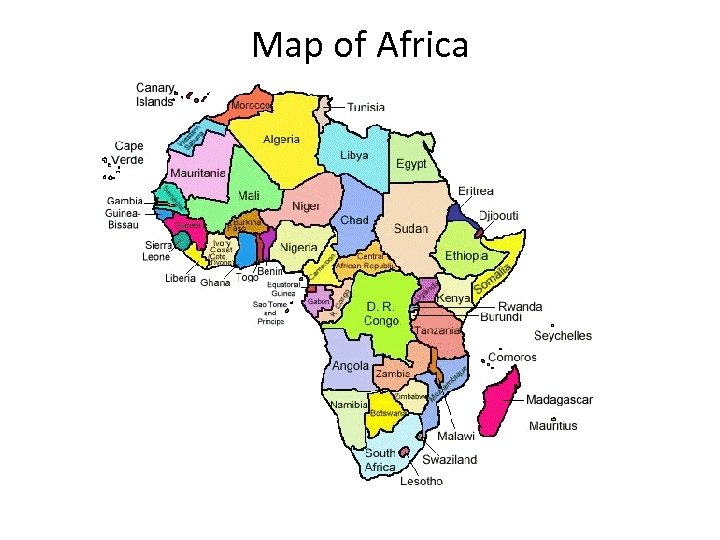 Map of Africa 