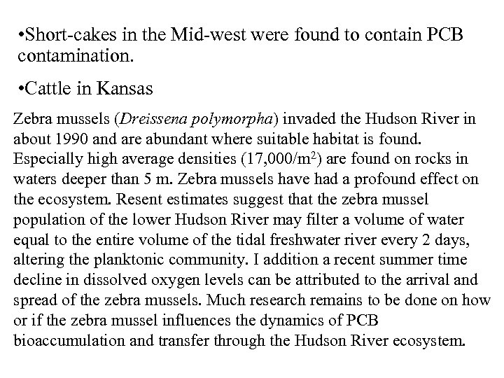  • Short-cakes in the Mid-west were found to contain PCB contamination. • Cattle