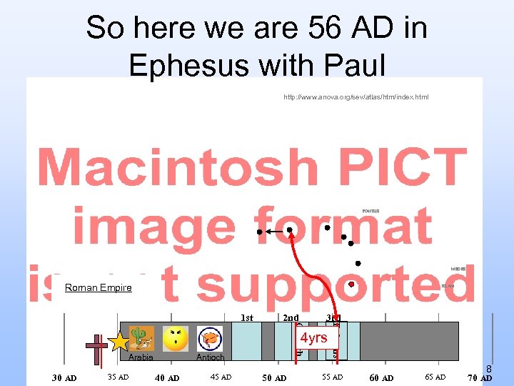 So here we are 56 AD in Ephesus with Paul http: //www. anova. org/sev/atlas/htm/index.