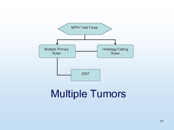 MP/H Task Force Multiple Primary Rules Histology Coding Rules 2007 Multiple Tumors 17 