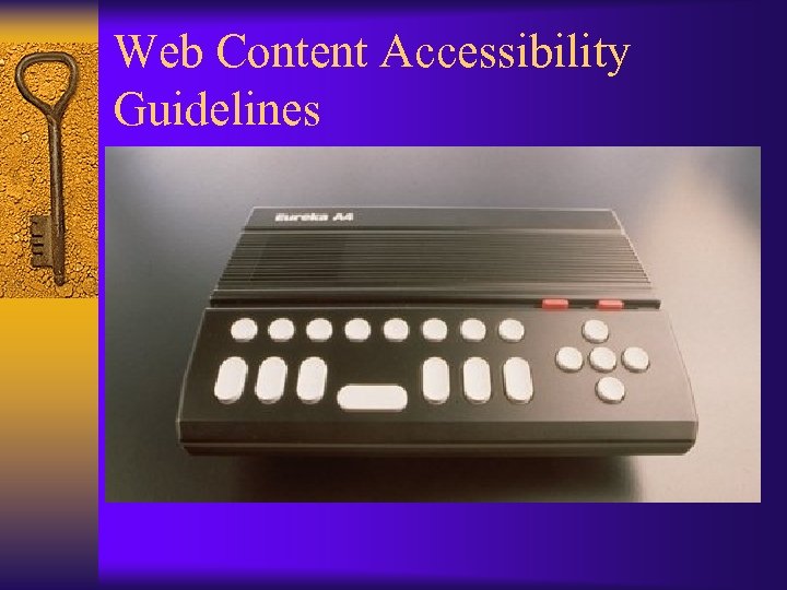 Web Content Accessibility Guidelines 