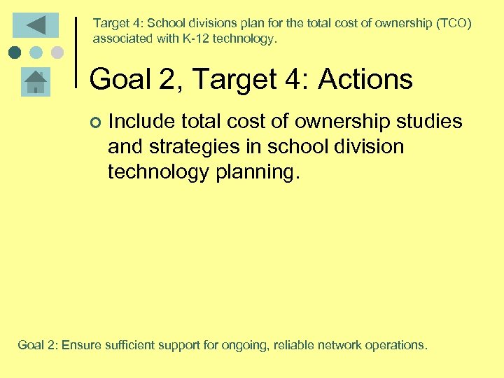 Target 4: School divisions plan for the total cost of ownership (TCO) associated with