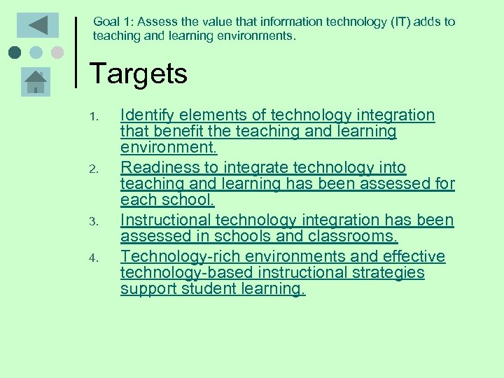 Goal 1: Assess the value that information technology (IT) adds to teaching and learning