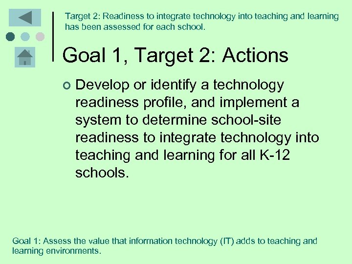 Target 2: Readiness to integrate technology into teaching and learning has been assessed for