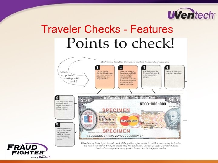 Traveler Checks - Features 