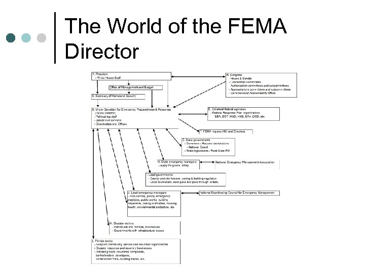 The World of the FEMA Director 