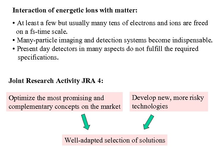 Interaction of energetic ions with matter: • At least a few but usually many
