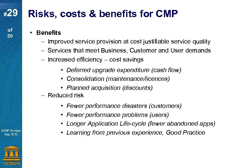 # 29 of 30 Capacity Management for Virtual Systems it. SMF Norway Master Sep