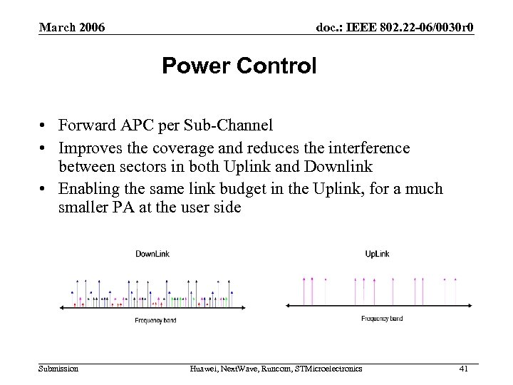 March 2006 doc. : IEEE 802. 22 -06/0030 r 0 Power Control • Forward