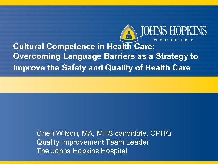 Cultural Competence in Health Care: Overcoming Language Barriers as a Strategy to Improve the