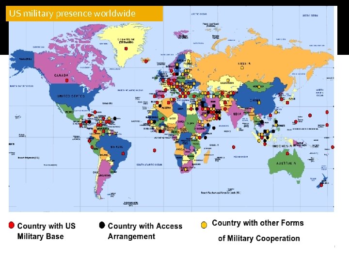 US military presence worldwide 