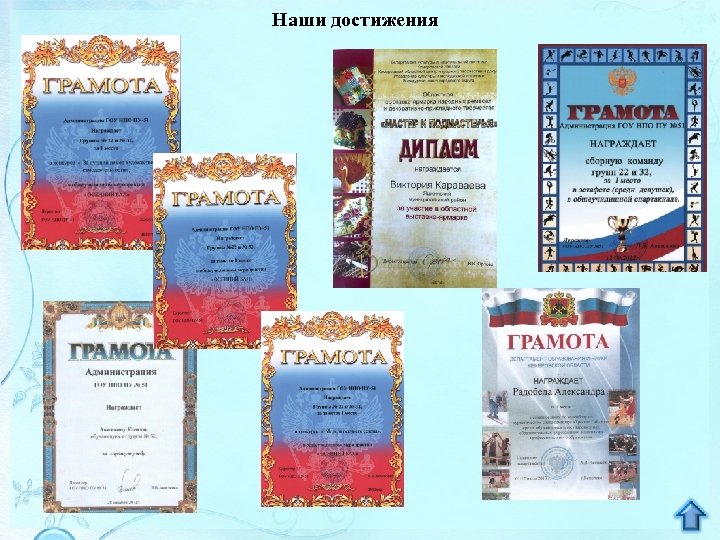 Наши достижения 