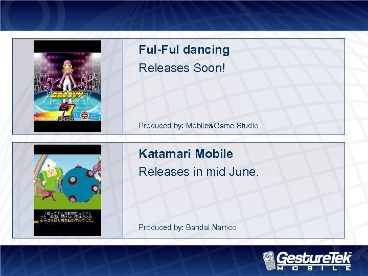 Ful-Ful dancing Releases Soon! Produced by: Mobile&Game Studio Katamari Mobile Releases in mid June.