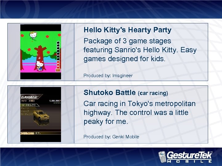 Hello Kitty's Hearty Package of 3 game stages featuring Sanrio's Hello Kitty. Easy games