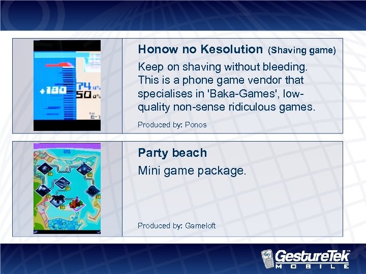 Honow no Kesolution (Shaving game) Keep on shaving without bleeding. This is a phone