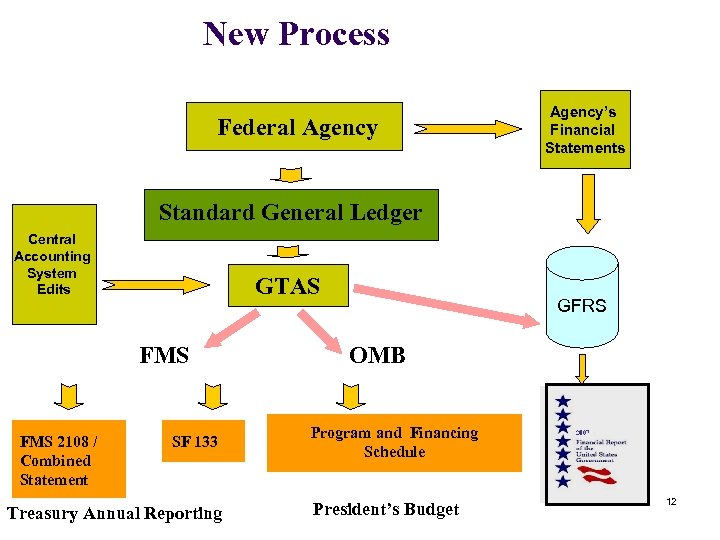 New Process Federal Agency’s Financial Statements Standard General Ledger Central Accounting System Edits GTAS