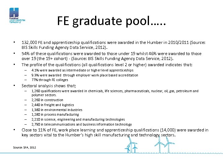 FE graduate pool…. . • • • 132, 000 FE and apprenticeship qualifications were