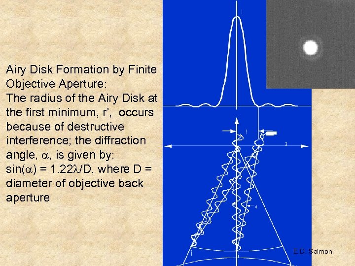 Airy Disk Formation by Finite Objective Aperture: The radius of the Airy Disk at