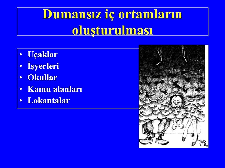  • • • Uçaklar İşyerleri Okullar Kamu alanları Lokantalar Reproduced with permission from