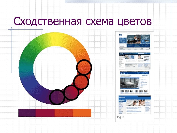 Сходственная схема цветов 