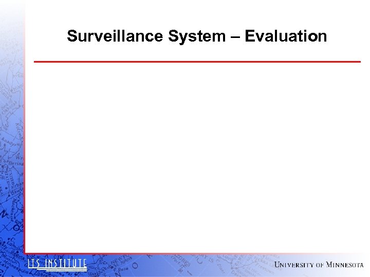 Surveillance System – Evaluation 