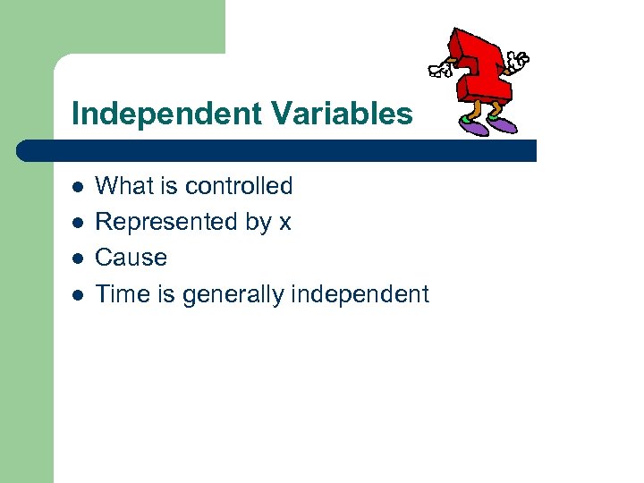 Dependent v Independent Variables What s the difference